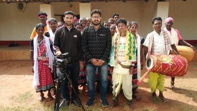 Rajat Kumar Panigrahi, a 30-year-old zoology professor, has taken it upon himself to keep the folk art forms of Odisha alive. (SOURCED.)