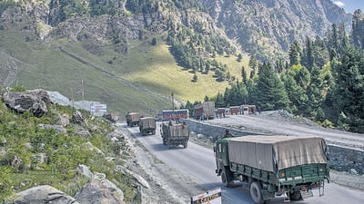 The Indian Army Commander acknowledged that difficult terrain and inclement weather conditions have been the biggest challenges while enhancing capabilities and infrastructure in forward locations. (AP/Representational) The Indian Army Commander acknowledged that difficult terrain and inclement weather conditions have been the biggest challenges while enhancing capabilities and infrastructure in forward locations. (AP/Representational)