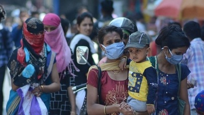 India witnessed a drop of 11.4% in its fresh Covid-19 cases on Monday.. (Praful Gangurde/HT Photo) (HT PHOTO) India witnessed a drop of 11.4% in its fresh Covid-19 cases on Monday.. (Praful Gangurde/HT Photo) (HT PHOTO)