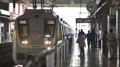 Passenger waiting for the train to arrive at a Delhi metro station. (HT archive) Passenger waiting for the train to arrive at a Delhi metro station. (HT archive)