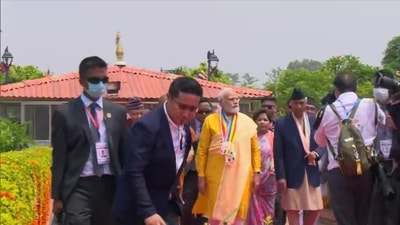 PM Narendra Modi visits Mahamayadevi Temple in Lumbini, Nepal. (ANI) PM Narendra Modi visits Mahamayadevi Temple in Lumbini, Nepal. (ANI)