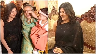 Anjali Arora spotted at a family function. Anjali Arora spotted at a family function.