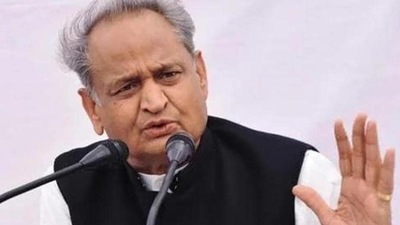 Rajasthan chief minister Ashok Gehlot slammed the BJP in his remarks. (File Photo) Rajasthan chief minister Ashok Gehlot slammed the BJP in his remarks. (File Photo)