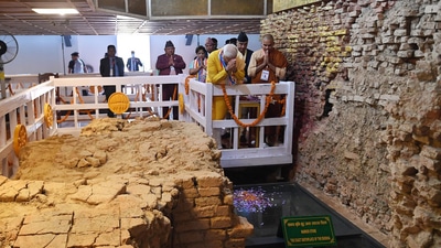 Prime Minister Narendra Modi offered prayers at Maya Devi Temple on Buddha Purnima. Prime Minister Narendra Modi offered prayers at Maya Devi Temple on Buddha Purnima.