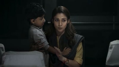 Nayanthara in a still from 02. Nayanthara in a still from 02. 