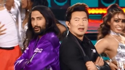 Tesher and Simu Liu at Juno Awards.&nbsp;