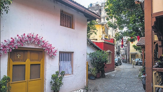 Heritage Houses In A Lane Of Khotachiwadi At South Mumbai #3