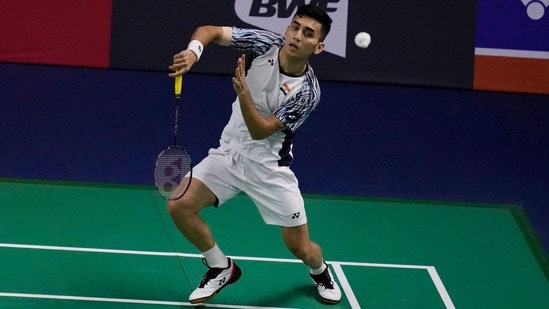 Lakshya Sen in action at Thomas and Uber Cup in Bangkok(AP) Lakshya Sen in action at Thomas and Uber Cup in Bangkok(AP)