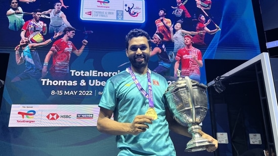 India shuttler HS Prannoy(Twitter/PRANNOYHSPRI)