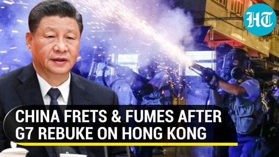 CHINA FRETS &amp; FUMES AFTER G7 REBUKE ON HONG KONG