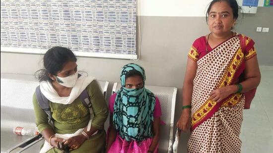 A 12-year-old girl, who was forcibly married to a 35-year-old man by her parents was rescued by the police in Telangana’s Ranga Reddy district on Monday. (HT PHOTO.)