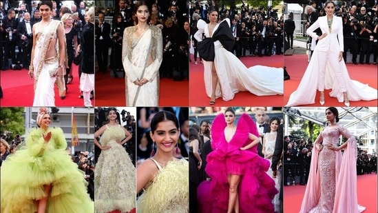 Cannes 2022: 13 times Deepika Padukone and Sonam Kapoor won red carpet fashion at Cannes Film Festival&nbsp;(Twitter)