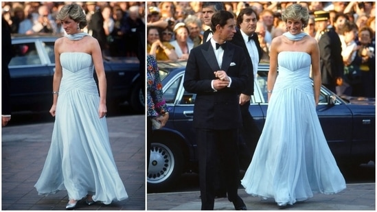 Princess Diana attends Cannes Film Festival in 1987 with Prince Charles.&nbsp;(Pinterest)
