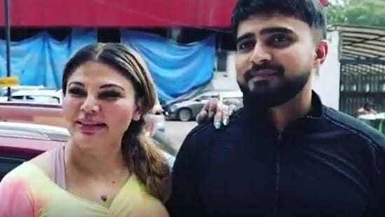 Rakhi Sawant with her BF Adil Durrani.