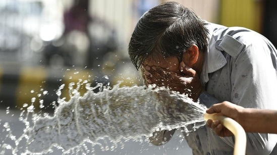 Delhi likely to get slight relief amid heatwave, dust storm predicted (Raj K Raj/HT PHOTO)