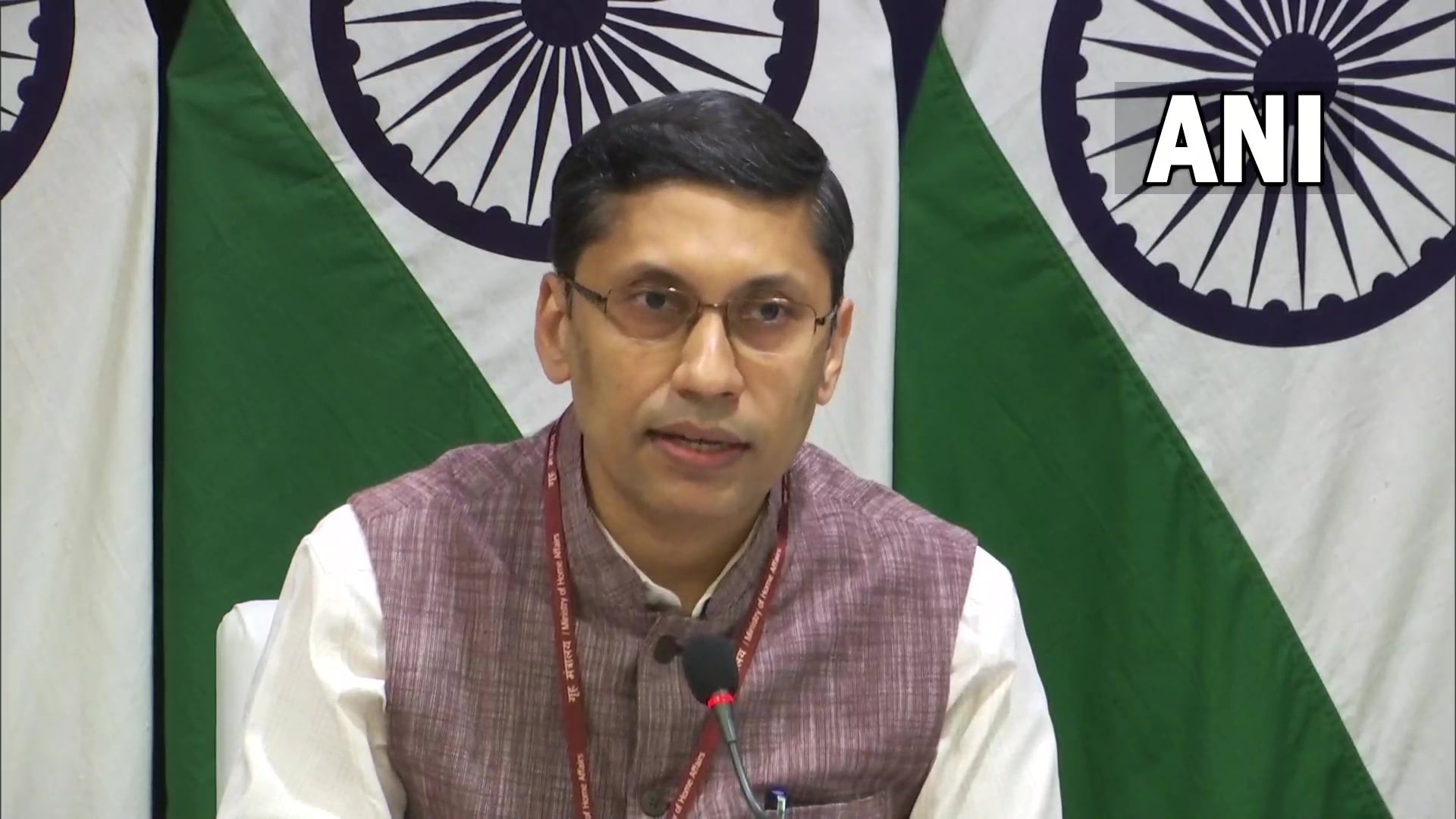 Spokesperson for the ministry of external affairs Arindam Bagchi. (Twitter/@ANI) Spokesperson for the ministry of external affairs Arindam Bagchi. (Twitter/@ANI)