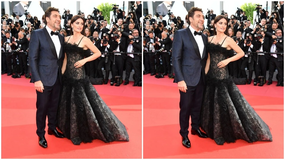 Javier Bardem and Penelope Cruz at Cannes.(Getty)