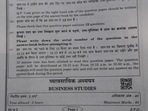 CBSE Class 12 business studies exam 2022: The Central Board of Secondary Education (CBSE) on Tuesday, May 17 conducted the class 12 business studies paper.(Santosh Kumar/Patna ) CBSE Class 12 business studies exam 2022: The Central Board of Secondary Education (CBSE) on Tuesday, May 17 conducted the class 12 business studies paper.(Santosh Kumar/Patna )