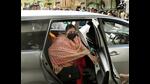 RJD MP Misa Bharti arrives at RJD office, in Patna on Tuesday. (Santosh Kumar/HT Photo) RJD MP Misa Bharti arrives at RJD office, in Patna on Tuesday. (Santosh Kumar/HT Photo)
