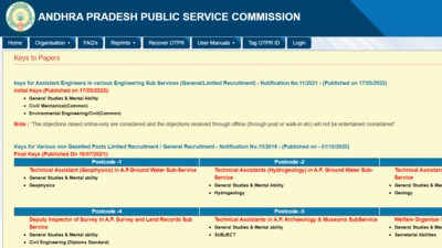 APPSC AE answer key 2021 released at psc.ap.gov.in, direct link here APPSC AE answer key 2021 released at psc.ap.gov.in, direct link here