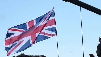 Britain's flag. (REUTERS)