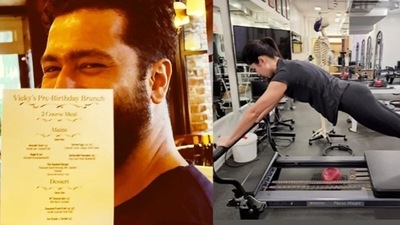 Katrina Kaif has shared pictures from Vicky Kaushal's birthday celebration in New York. Katrina Kaif has shared pictures from Vicky Kaushal's birthday celebration in New York. 