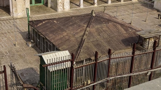 View of the Gyanvapi mosque after its survey by a commission, in Varanasi. (PTI Photo) View of the Gyanvapi mosque after its survey by a commission, in Varanasi. (PTI Photo)