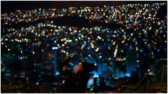 The view of the blood moon stunned people all around the earth. Here’s a picture of a woman trying to capture the view on her phone in Bolivia.(AP Photo)