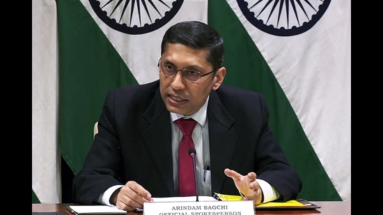 Ministry of external affairs spokesperson Arindam Bagchi said Pakistan has no locus standi to pronounce on or interfere in matters that are internal to India. (ANI)