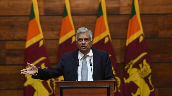 Sri Lanka's Prime Minister Ranil Wickremesinghe.(AFP)