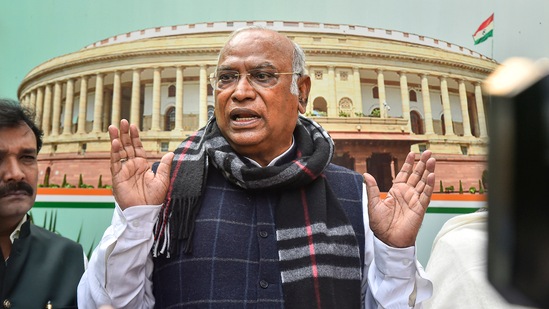 Congress leader Mallikarjun Kharge said.(PTI)