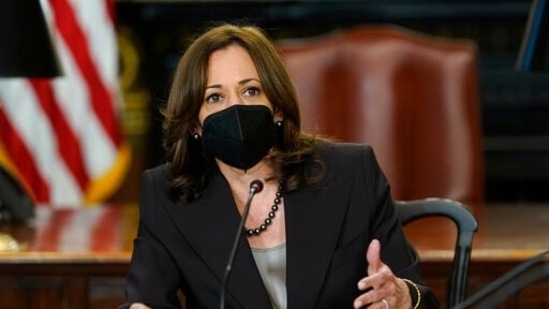Among other prominent speakers at the event include Vice President Kamala Harris, who is scheduled to deliver her address through a pre-recorded video.(AP file) Among other prominent speakers at the event include Vice President Kamala Harris, who is scheduled to deliver her address through a pre-recorded video.(AP file)