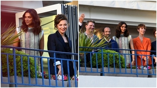 Deepika Padukone poses with other members of the Cannes Film Festival jury.