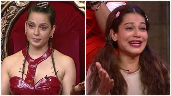 Kangana Ranaut and Payal Rohatgi on Lock Upp.