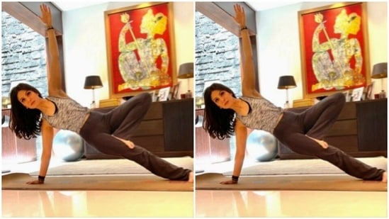 ‘Strong is the new sexy’ in Riddhima Kapoor Sahni’s side plank variation(Instagram/@riddhimakapoorsahniofficial)
