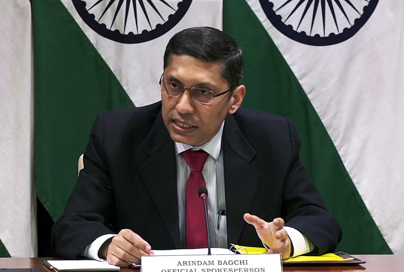 Ministry of external affairs spokesperson Arindam Bagchi issued a statement in this regard. Ministry of external affairs spokesperson Arindam Bagchi issued a statement in this regard.