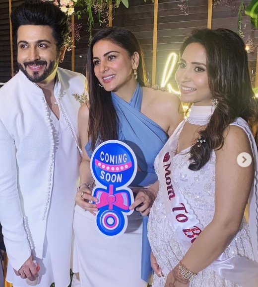 Shraddha Arya seen with Dheeraj Dhoopar and his wife Vinny Arora Dhoopar. Shraddha Arya seen with Dheeraj Dhoopar and his wife Vinny Arora Dhoopar.