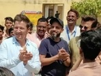 Jeremy Renner and Anil Kapoor in Alwar, Rajasthan.