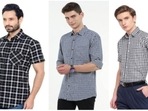 Check shirts add colour to men's wardrobe.
