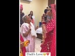 The elderly woman had tears in her eyes when she saw her granddaughter as a bride. (nooriyat_mua/Instagram )