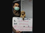 Thailand's Lumpini police posted a viral mugshot of this cute, lost Golden Retriever puppy. (facebook/Lumpini Police Station) Thailand's Lumpini police posted a viral mugshot of this cute, lost Golden Retriever puppy. (facebook/Lumpini Police Station)