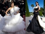 Urvashi Rautela and Tamannaah Bhatia in Cannes on Tuesday. Urvashi Rautela and Tamannaah Bhatia in Cannes on Tuesday. 
