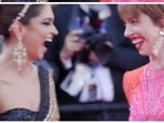 Deepika Padukone with Rebecca Hall at Cannes Film Festival and with Kalki Koechlin in their film Yeh Jawaani Hai Deewani. Deepika Padukone with Rebecca Hall at Cannes Film Festival and with Kalki Koechlin in their film Yeh Jawaani Hai Deewani.