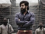 Yash in a still from KGF 2. Yash in a still from KGF 2.
