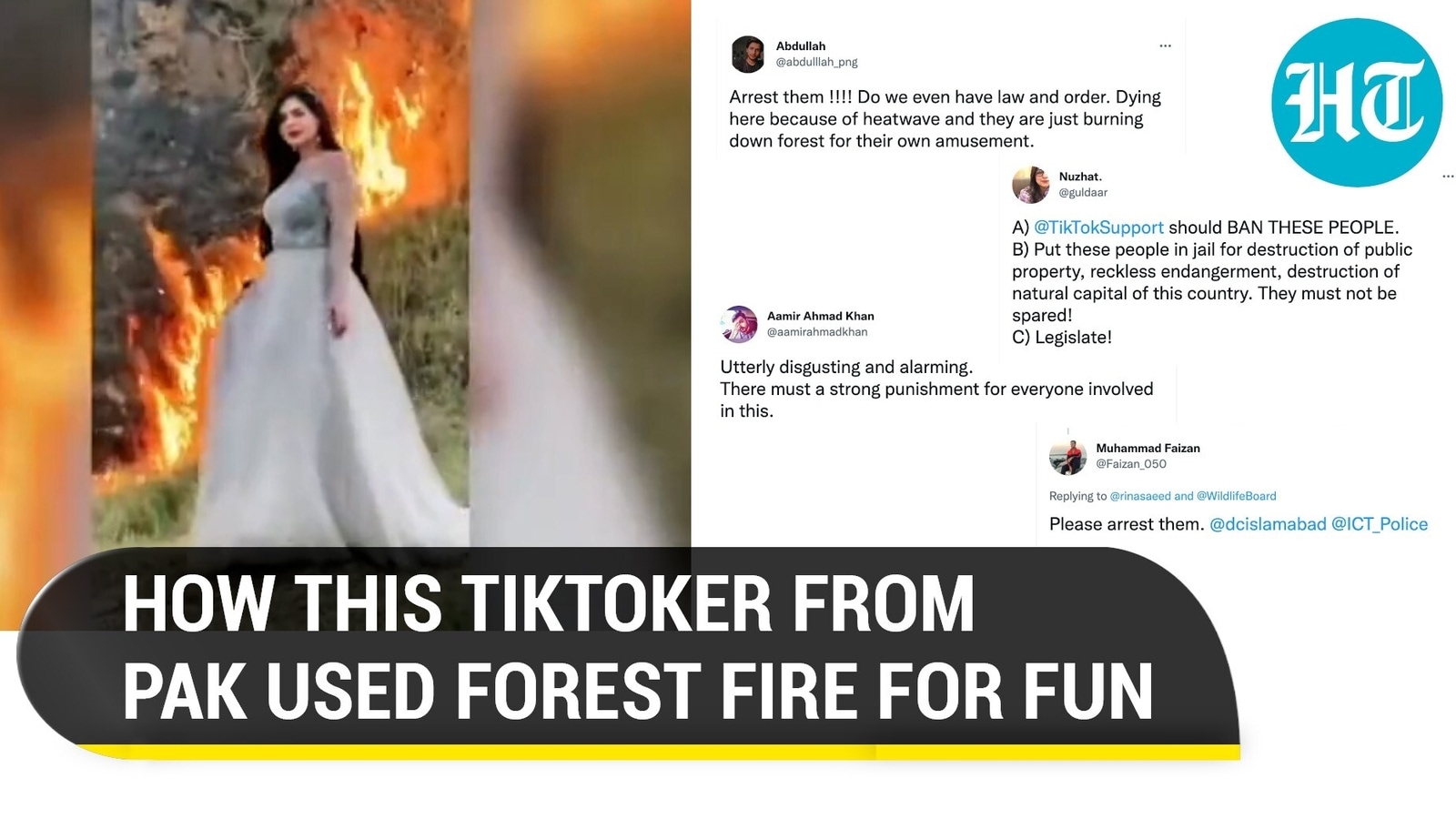 Viral Pak actor uses forest fire for Tiktok video, sparks outrage