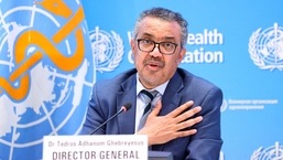 Tedros Adhanom Ghebreyesus, diretor-geral da Organização Mundial da Saúde (OMS), fala durante uma entrevista coletiva em Genebra.