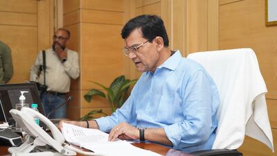 UP energy minister AK Sharma launching ‘SAMBHAV’ portal (HT photo) UP energy minister AK Sharma launching ‘SAMBHAV’ portal (HT photo)
