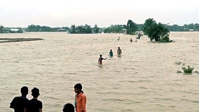 In view of the flood situation in the state, Assam Class 11 final exam has been partially suspended (ANI photo) (ANI) In view of the flood situation in the state, Assam Class 11 final exam has been partially suspended (ANI photo) (ANI)