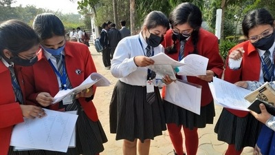 CBSE Class 12 Geography Exam: What students said about term 2 paper (HT Photo) CBSE Class 12 Geography Exam: What students said about term 2 paper (HT Photo)