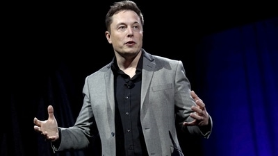 Tesla CEO Elon Musk speaks at an event in Hawthorne, California. (REUTERS)